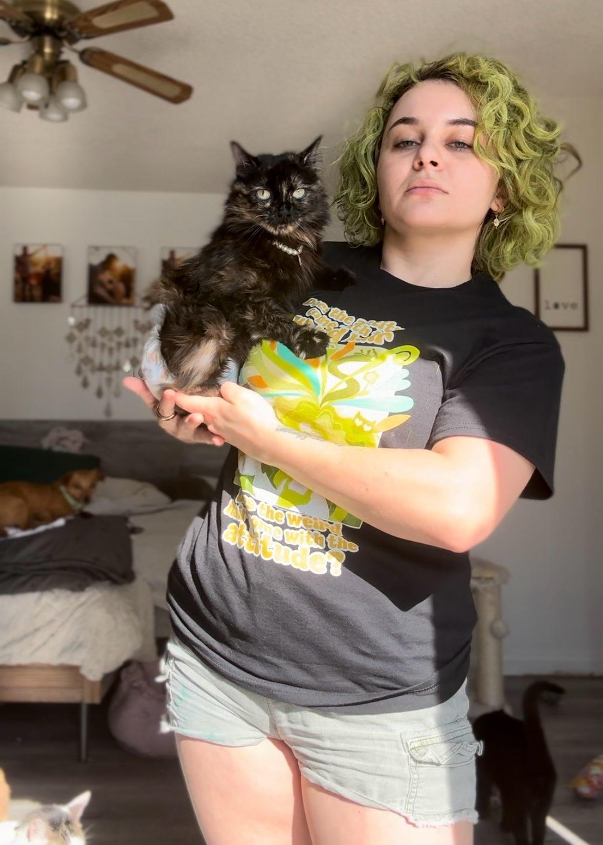 Weird Hair Attitude Green - Unisex classic tee