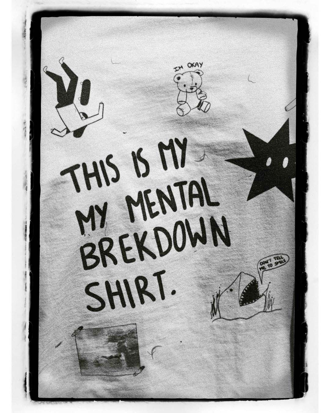 Mental Breakdown Tatoo Version - Oversized faded t-shirt