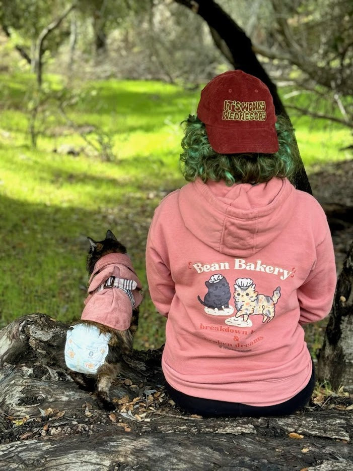 The Bean Bakery (Version 2) - front and back print - Unisex Hoodie