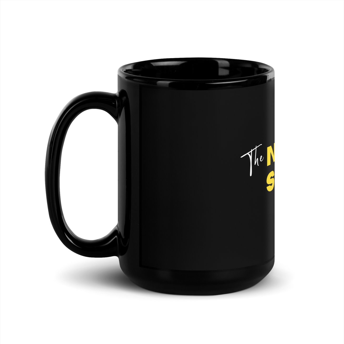 TNSS STAPLE - Black Glossy Mug