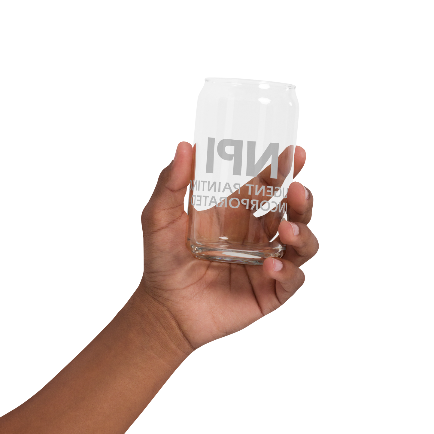 NPI TEXT - Can-shaped glass