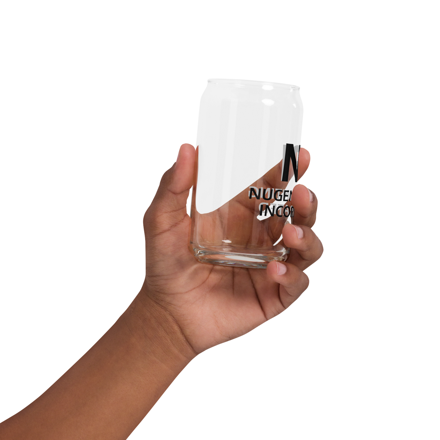 NPI TEXT - Can-shaped glass