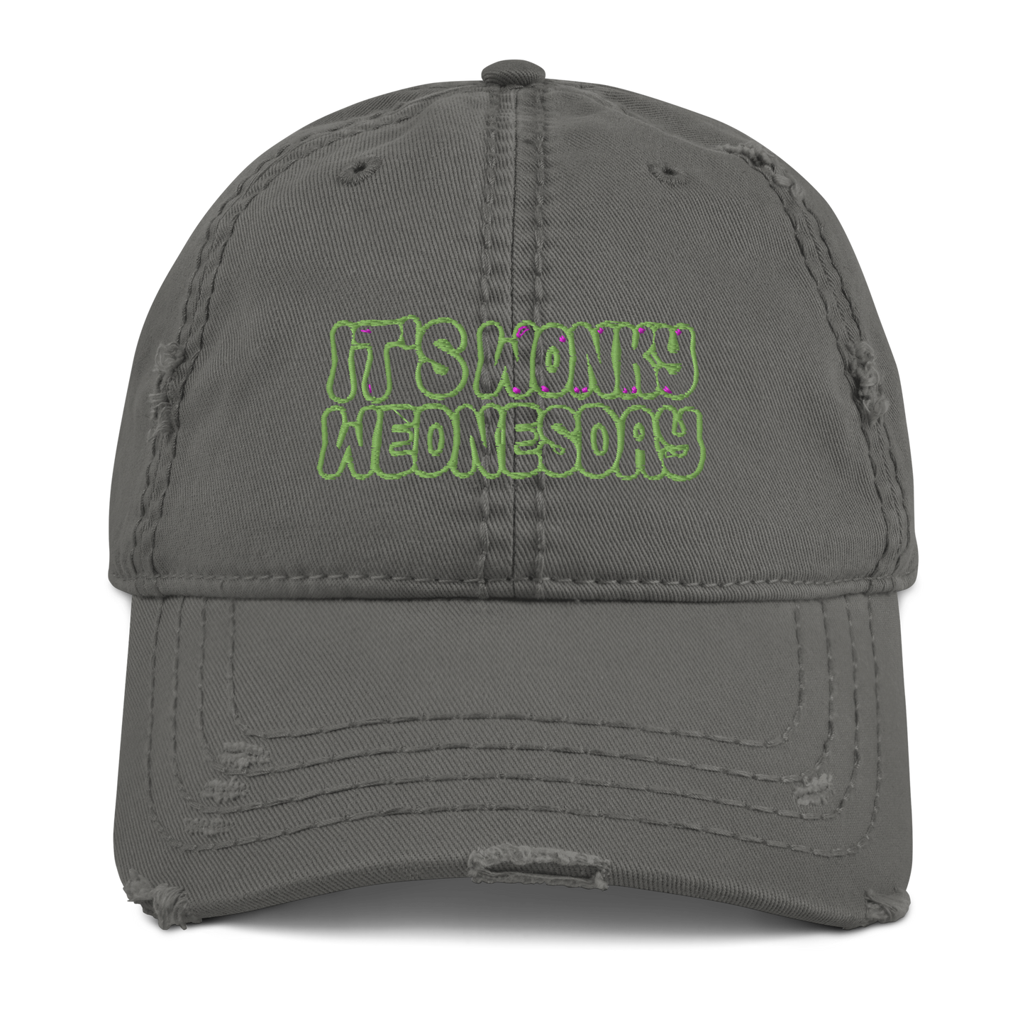 Wonky Wednesday - Distressed Dad Hat