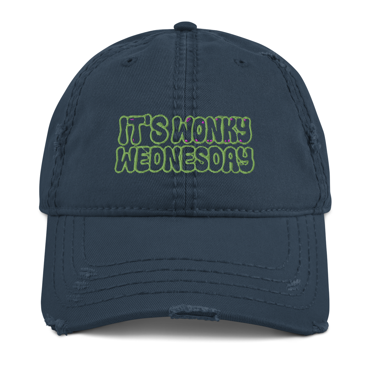 Wonky Wednesday - Distressed Dad Hat