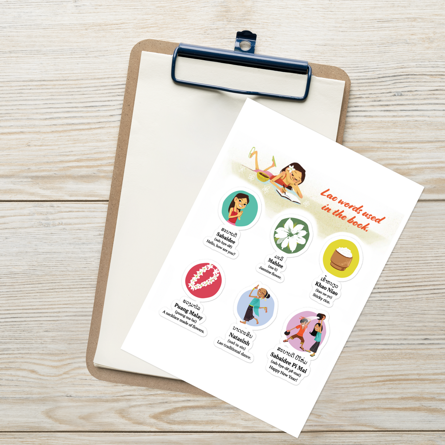 MEFG WORDS - Sticker sheet