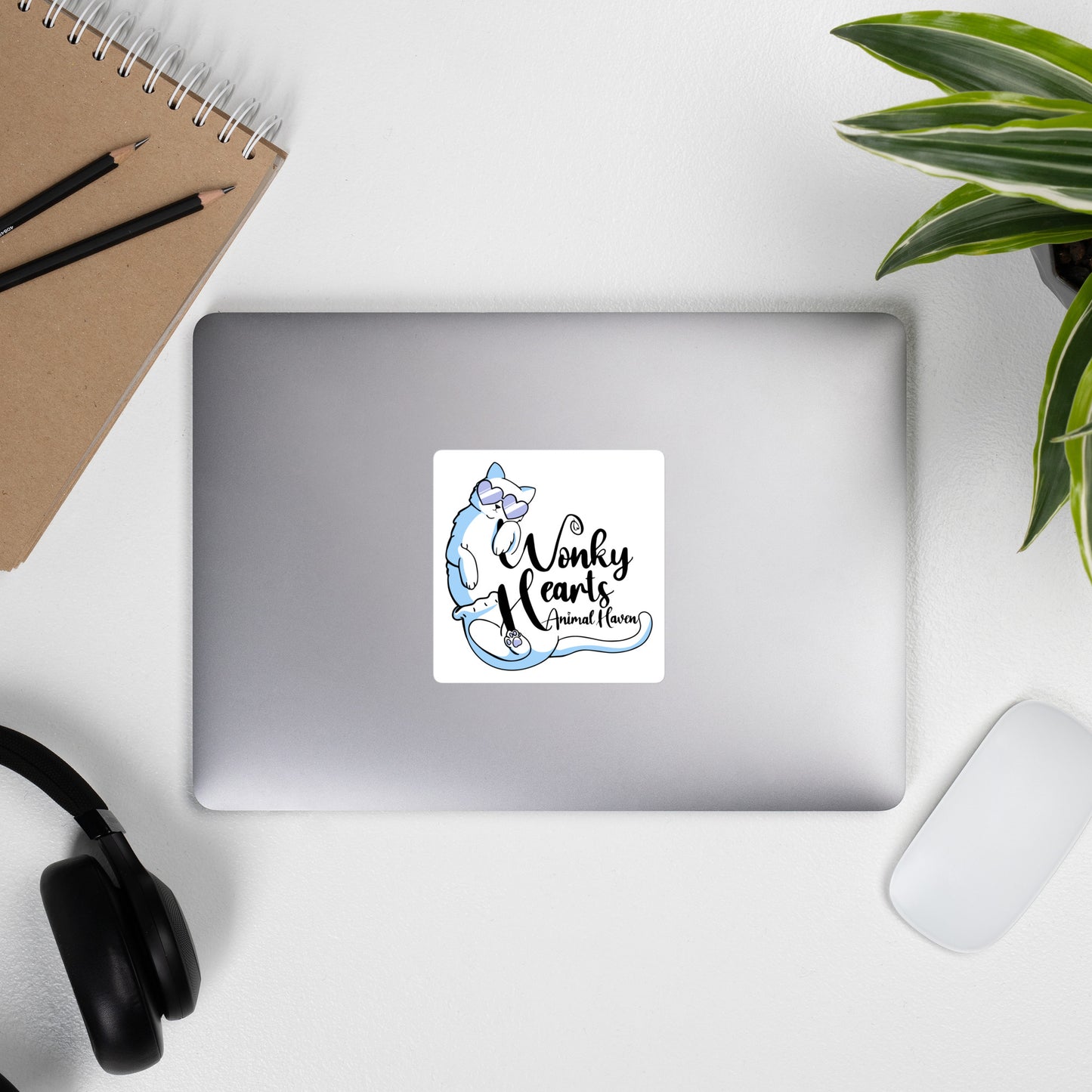 WONKY HEARTS SQUARE - Bubble-free stickers