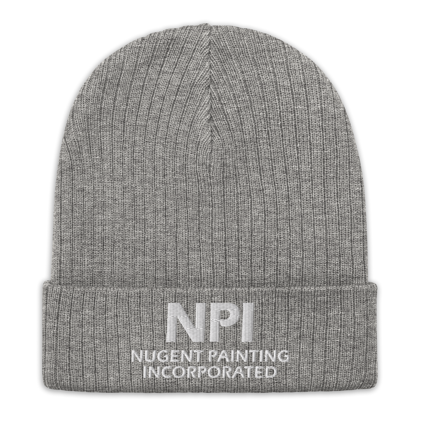 NPI TEXT - Ribbed knit beanie