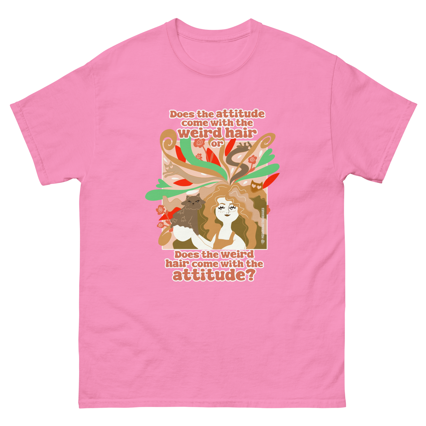 Weird Hair Attitude Ginger - Unisex classic tee