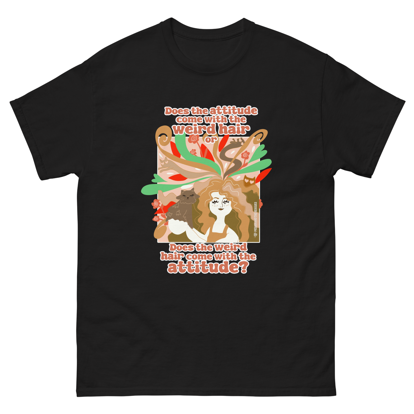 Weird Hair Attitude Ginger - Unisex classic tee