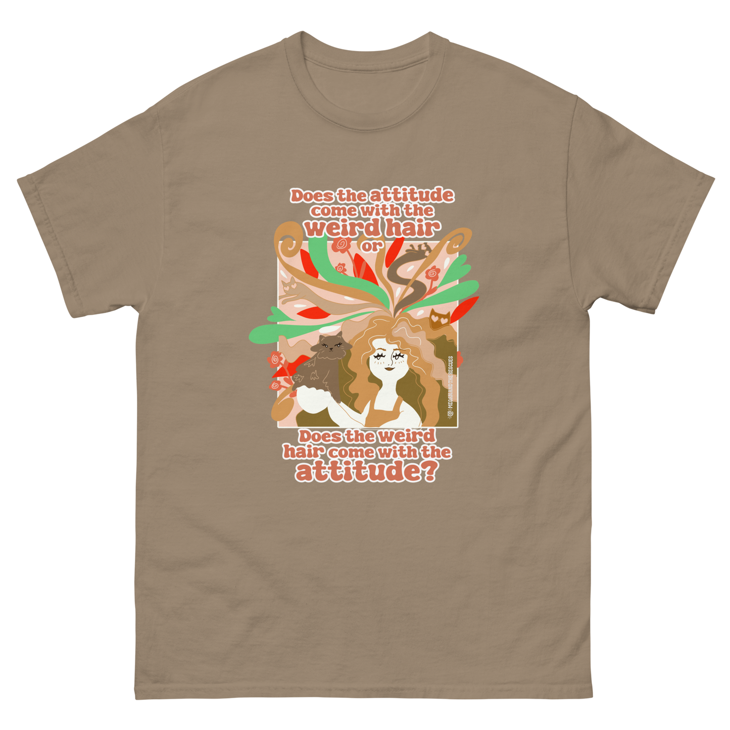Weird Hair Attitude Ginger - Unisex classic tee