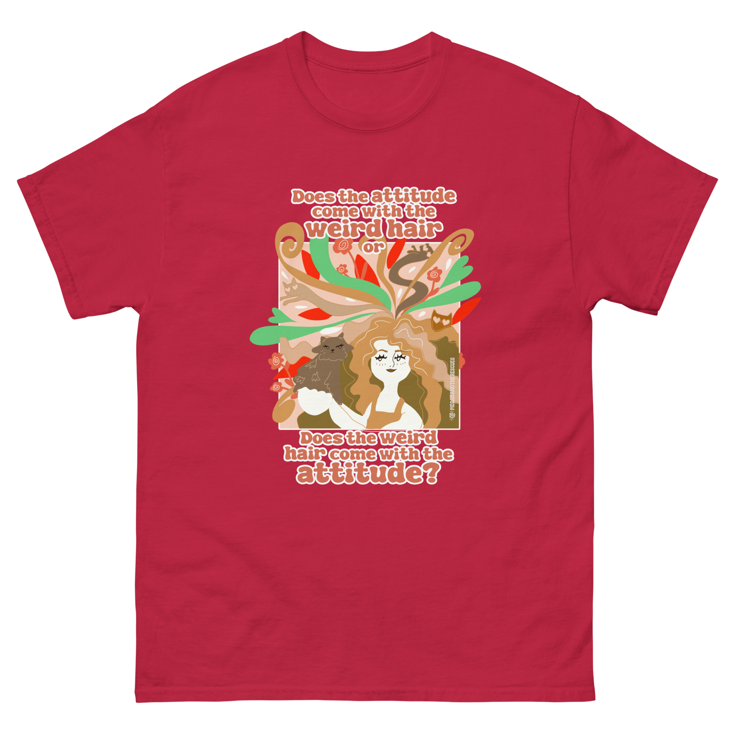 Weird Hair Attitude Ginger - Unisex classic tee