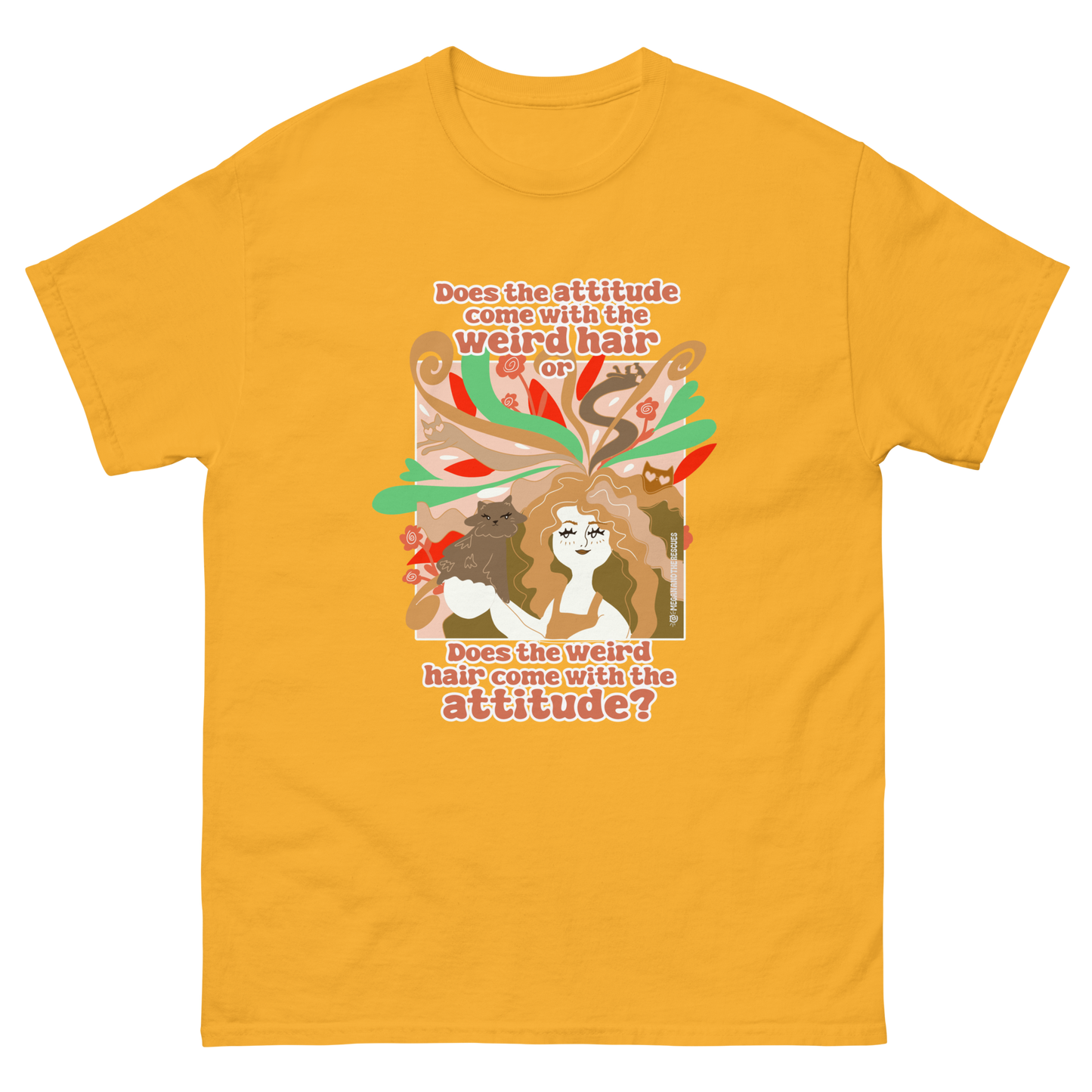 Weird Hair Attitude Ginger - Unisex classic tee
