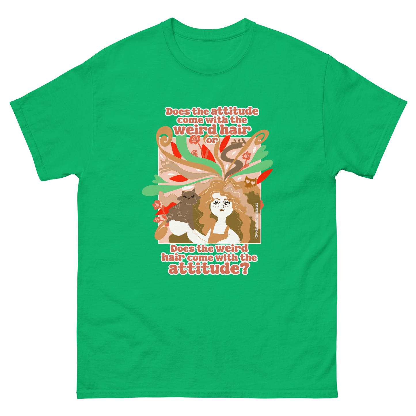 Weird Hair Attitude Ginger - Unisex classic tee