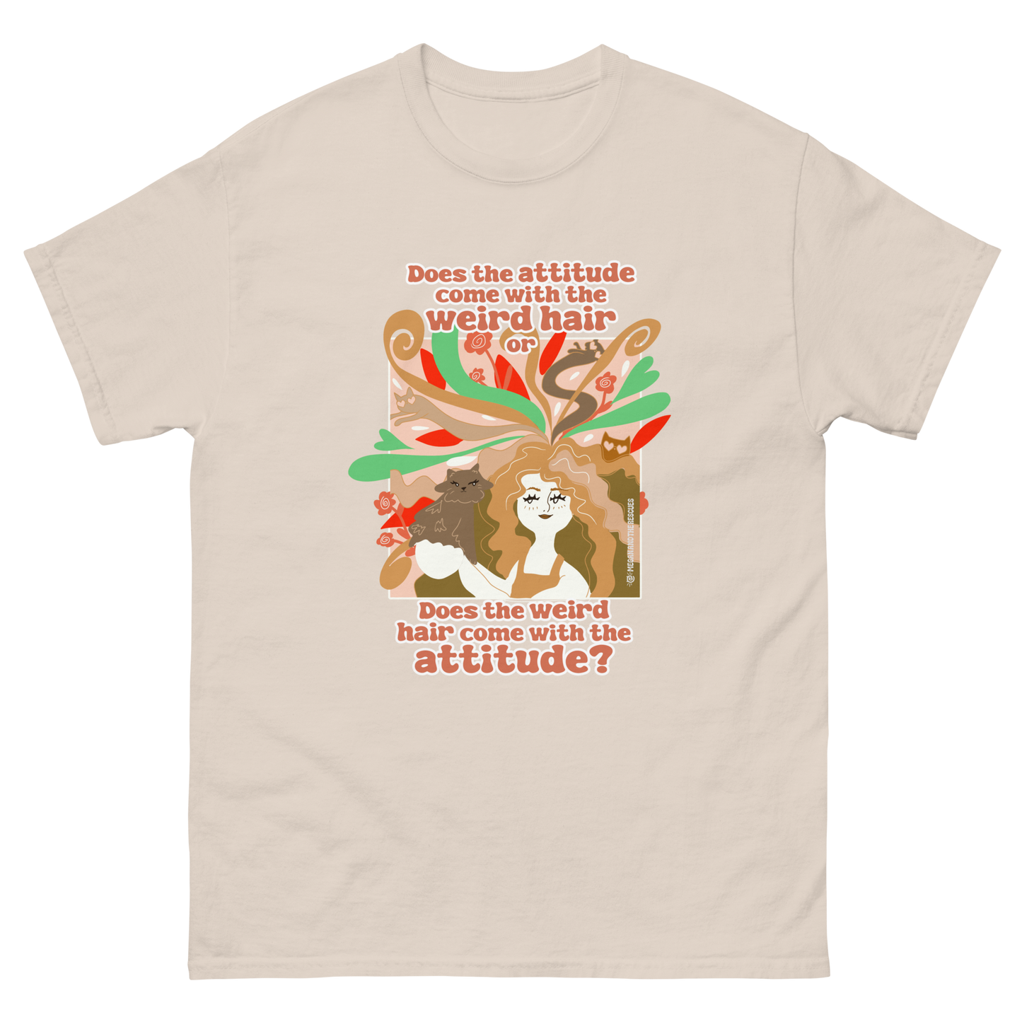 Weird Hair Attitude Ginger - Unisex classic tee