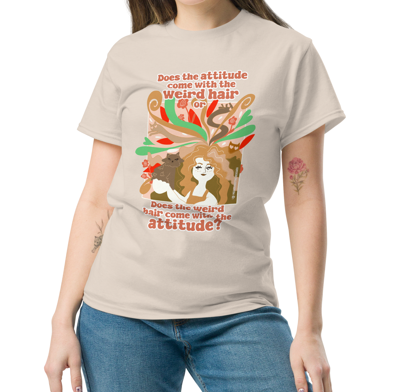 Weird Hair Attitude Ginger - Unisex classic tee