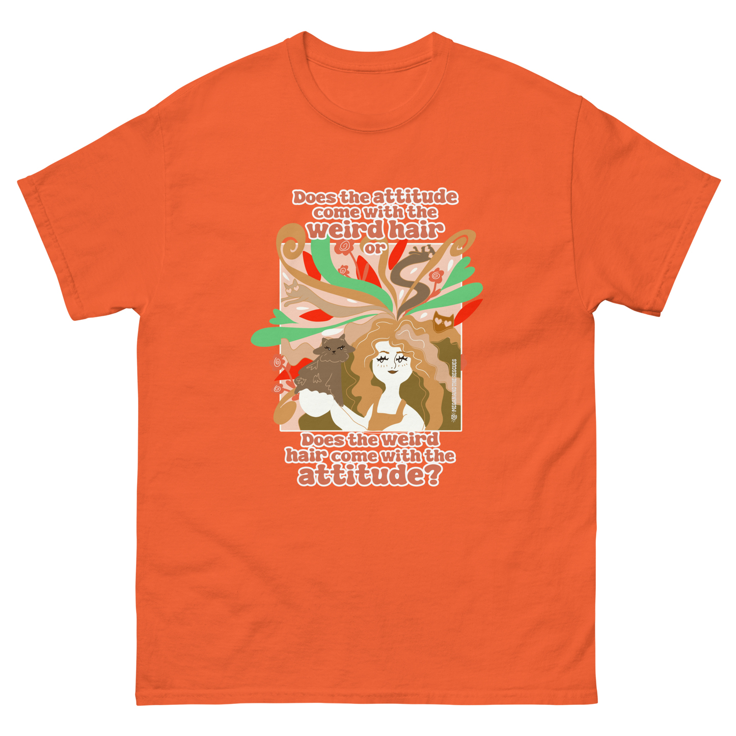 Weird Hair Attitude Ginger - Unisex classic tee