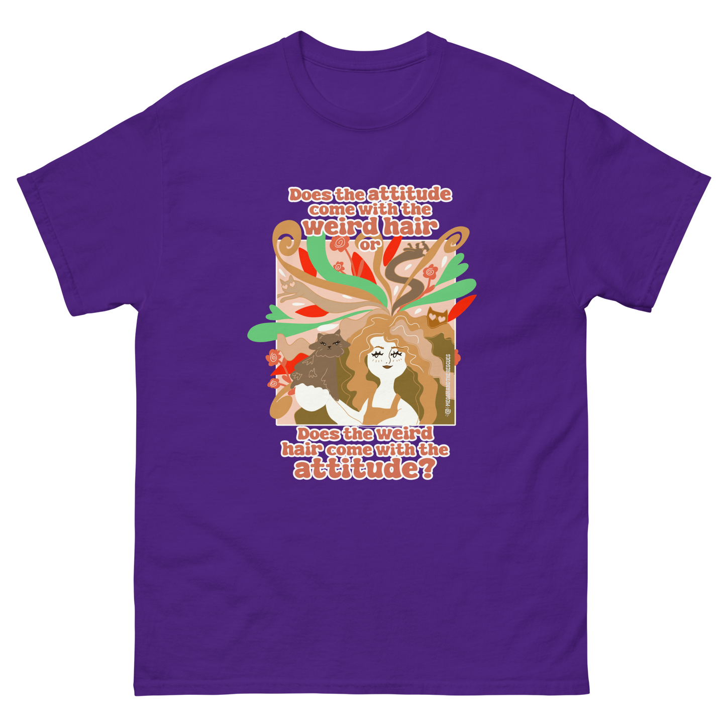 Weird Hair Attitude Ginger - Unisex classic tee