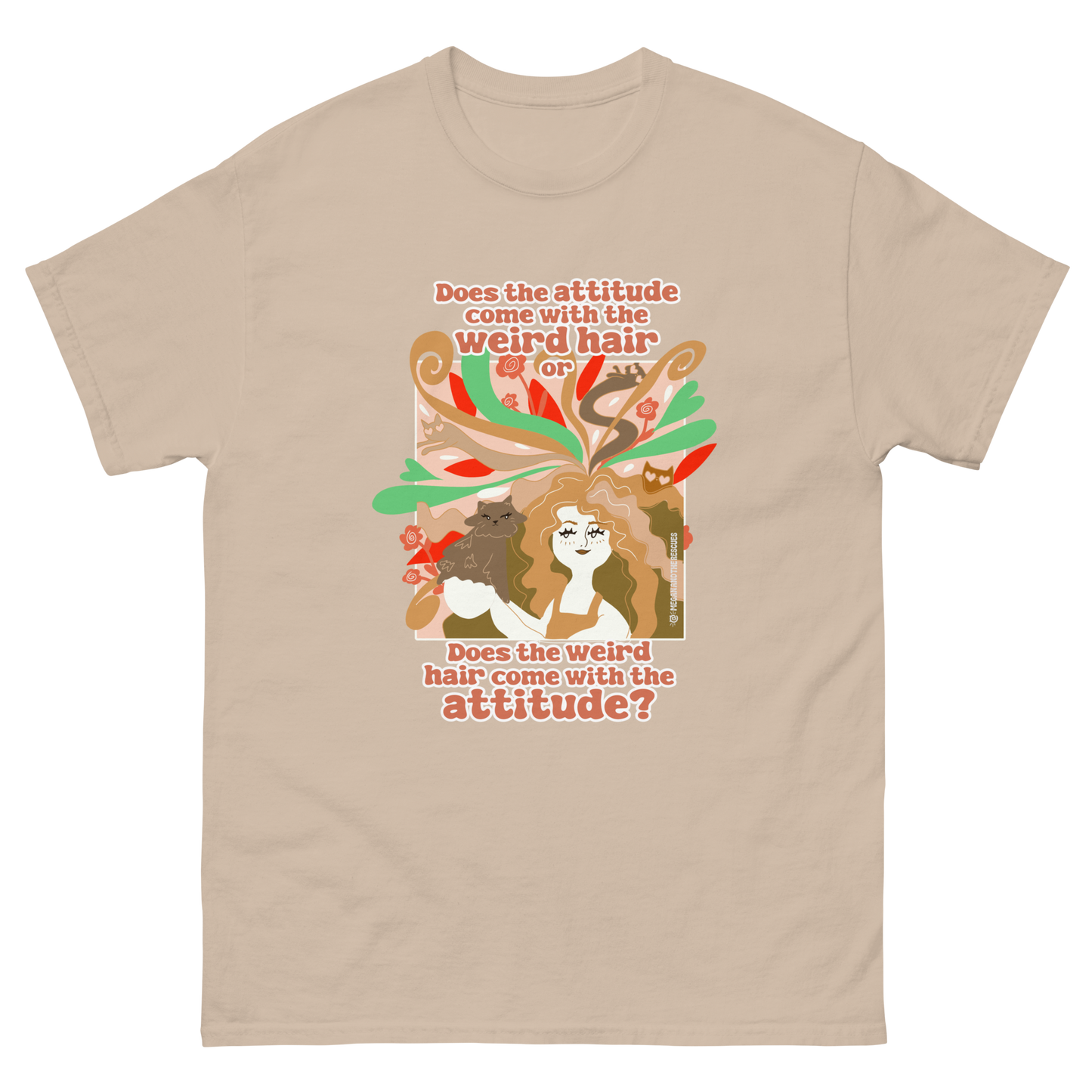 Weird Hair Attitude Ginger - Unisex classic tee