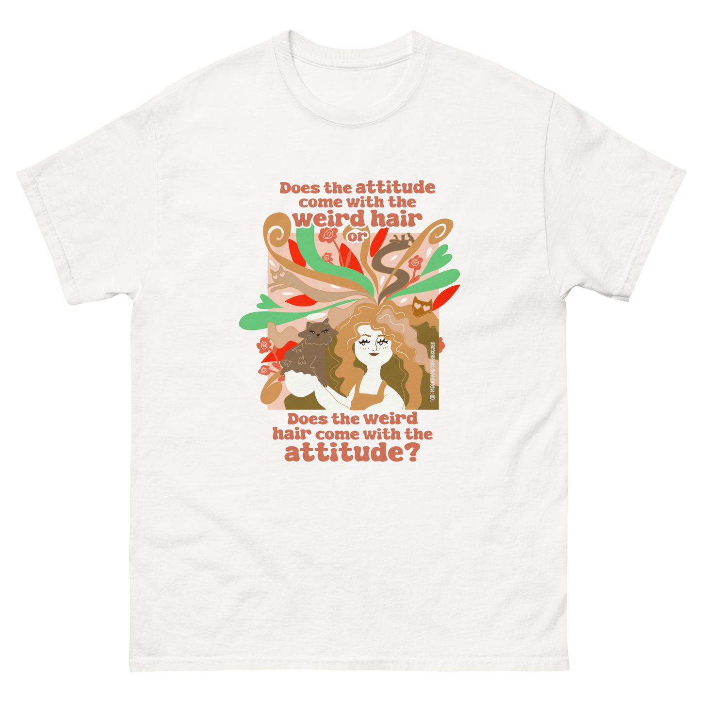 Weird Hair Attitude Ginger - Unisex classic tee
