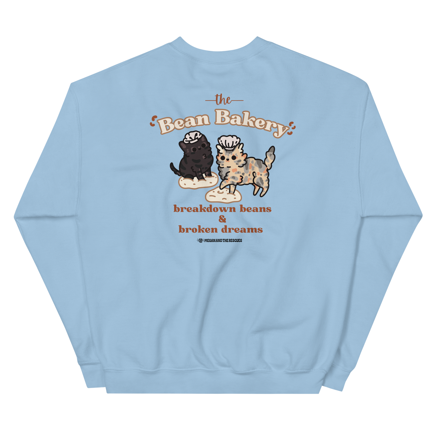 The Bean Bakery (Version 2) - front and back print - Unisex Sweatshirt