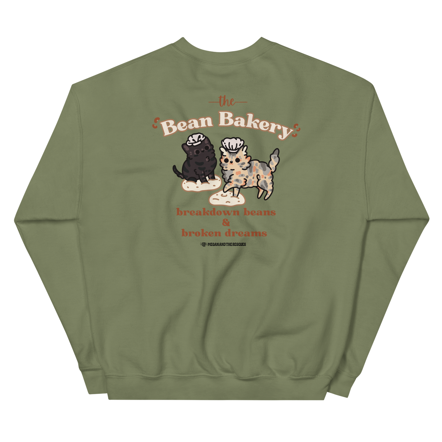 The Bean Bakery (Version 2) - front and back print - Unisex Sweatshirt