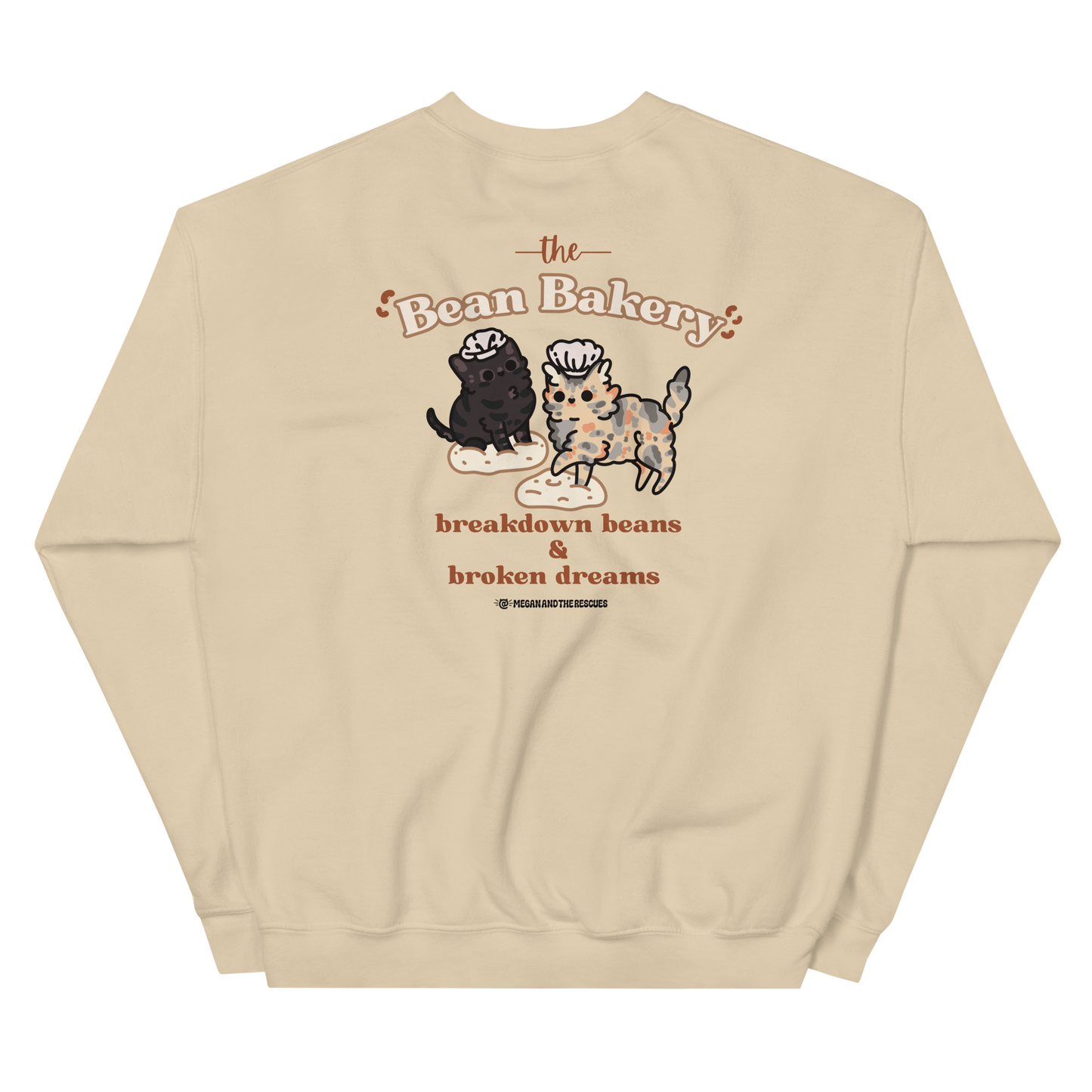 The Bean Bakery (Version 2) - front and back print - Unisex Sweatshirt