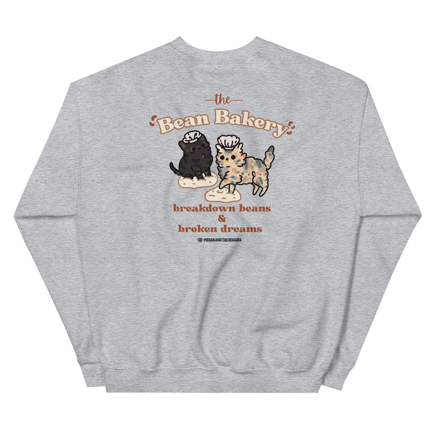 The Bean Bakery (Version 2) - front and back print - Unisex Sweatshirt