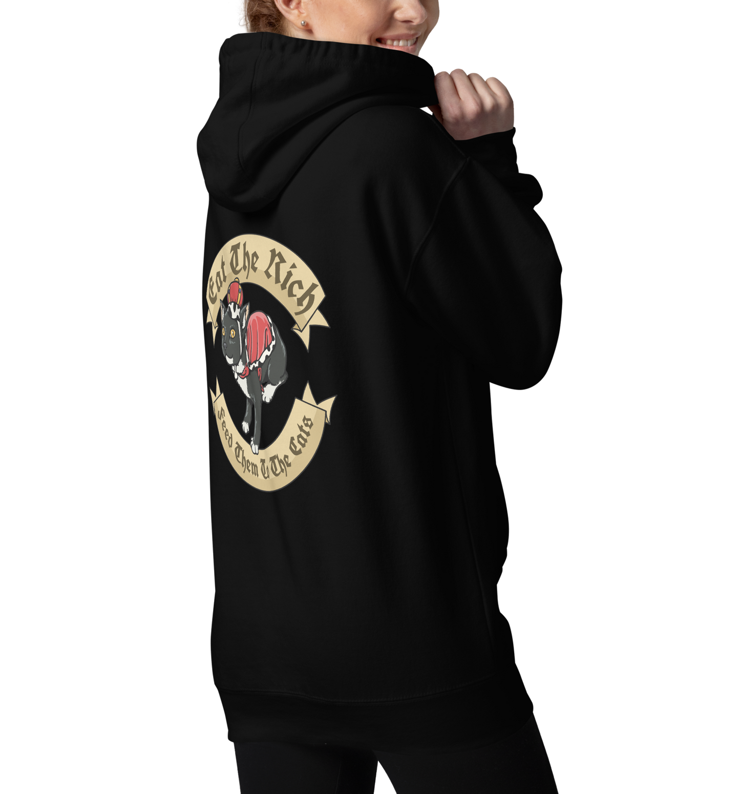 Eat the Rich - front and back print - Unisex Hoodie