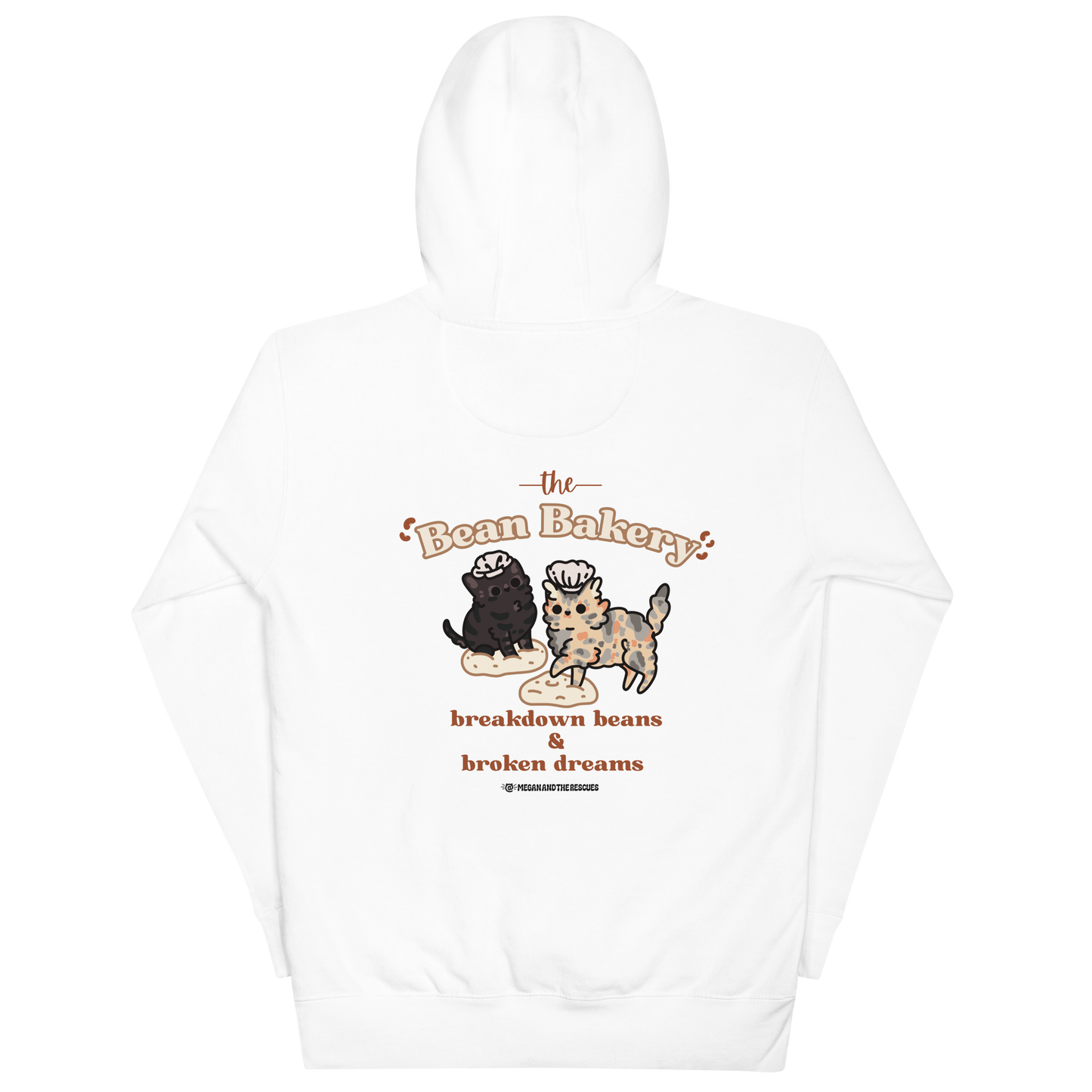 The Bean Bakery (Version 2) - front and back print - Unisex Hoodie