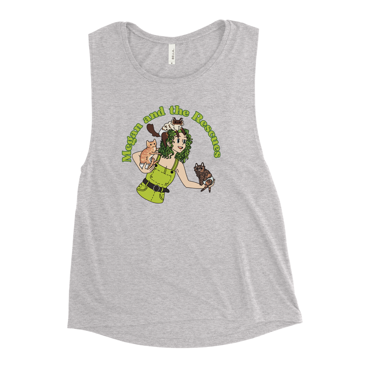 Megan and the Rescues - Ladies’ Muscle Tank