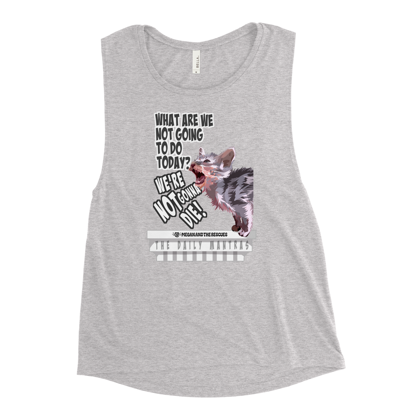 The Daily Mantras (Version 2) - Ladies’ Muscle Tank