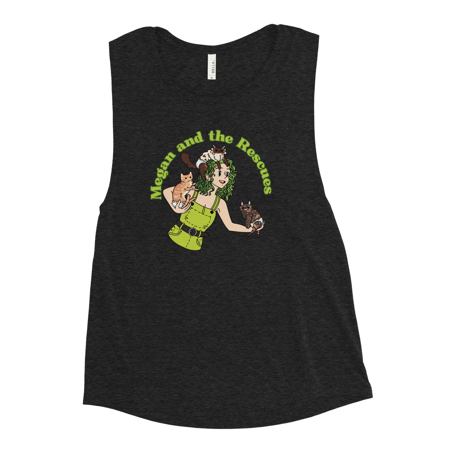 Megan and the Rescues - Ladies’ Muscle Tank