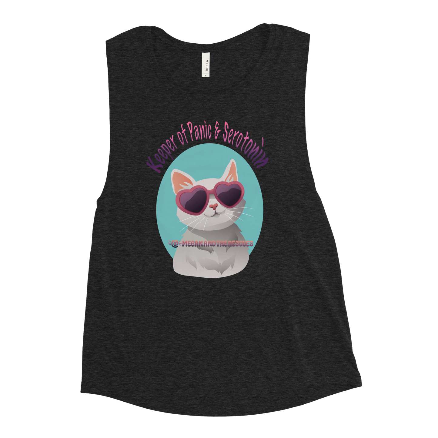 Keeper of Panic & Serotonin - Ladies’ Muscle Tank