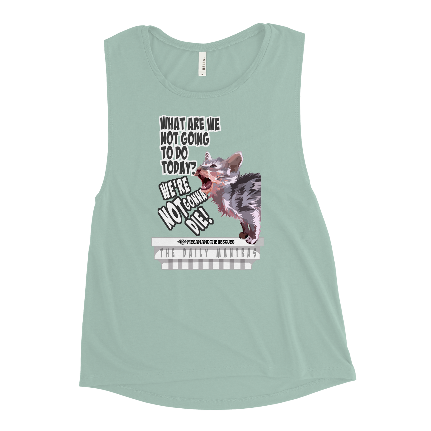 The Daily Mantras (Version 2) - Ladies’ Muscle Tank