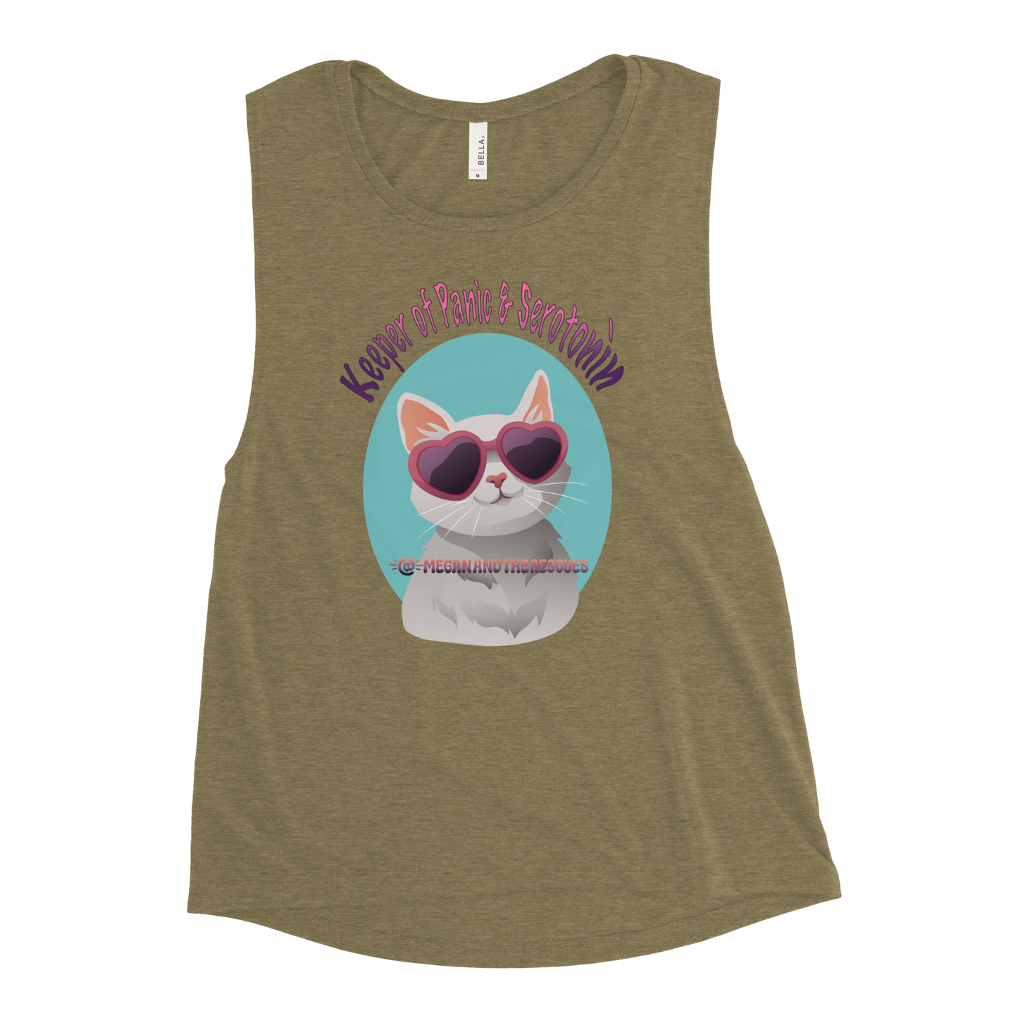 Keeper of Panic & Serotonin - Ladies’ Muscle Tank