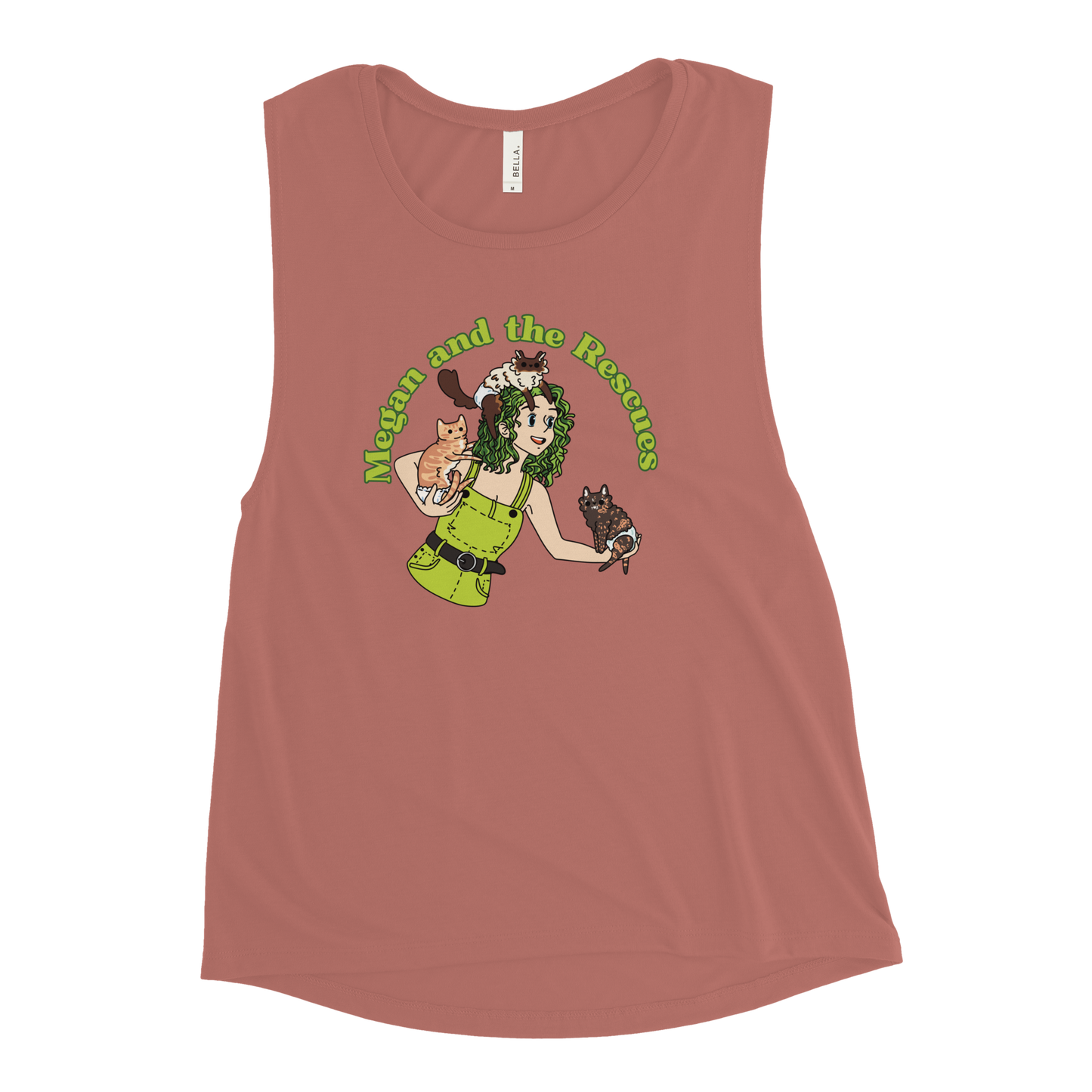 Megan and the Rescues - Ladies’ Muscle Tank