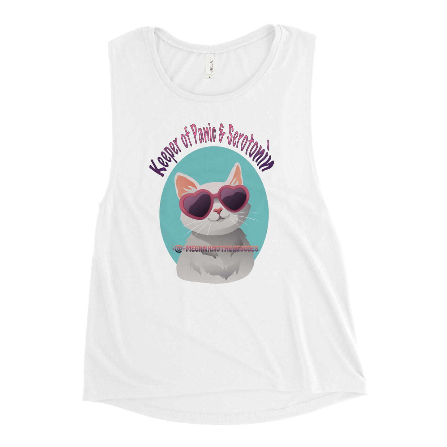 Keeper of Panic & Serotonin - Ladies’ Muscle Tank