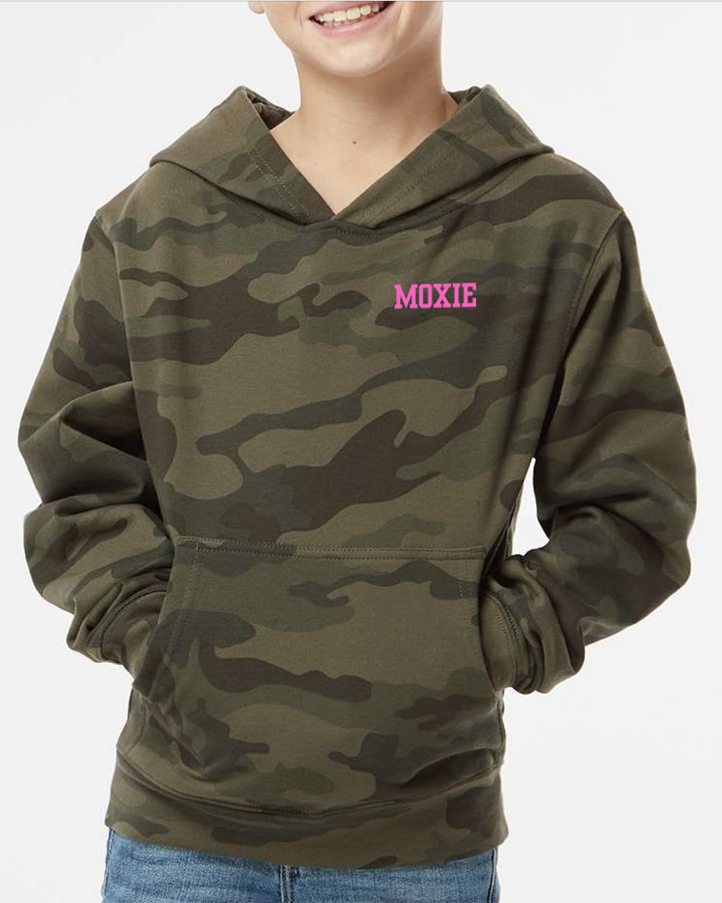 Moxie - Youth Midweight Hooded Sweatshirt - Forest Camo