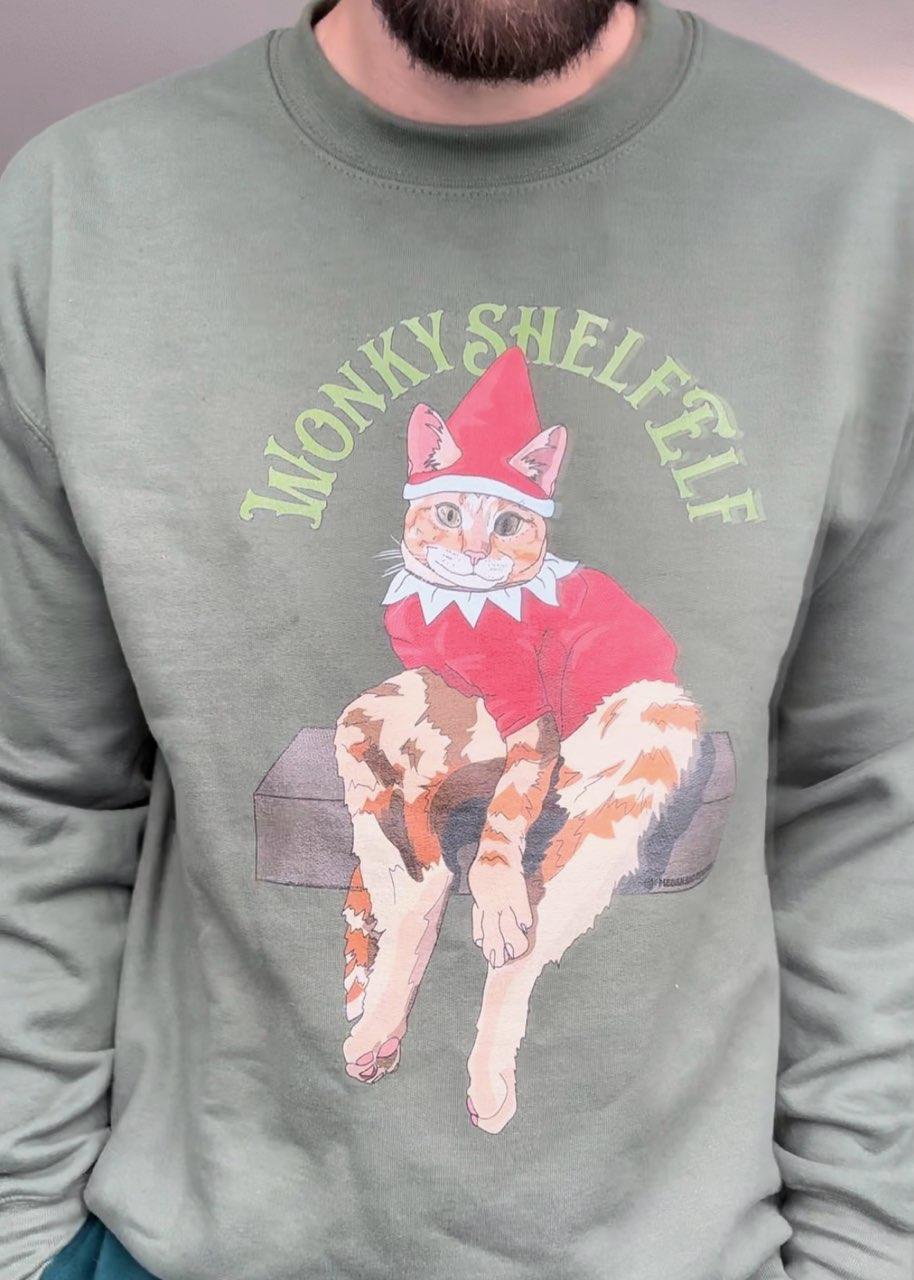 Wonky Shelf Elf - Unisex Sweatshirt