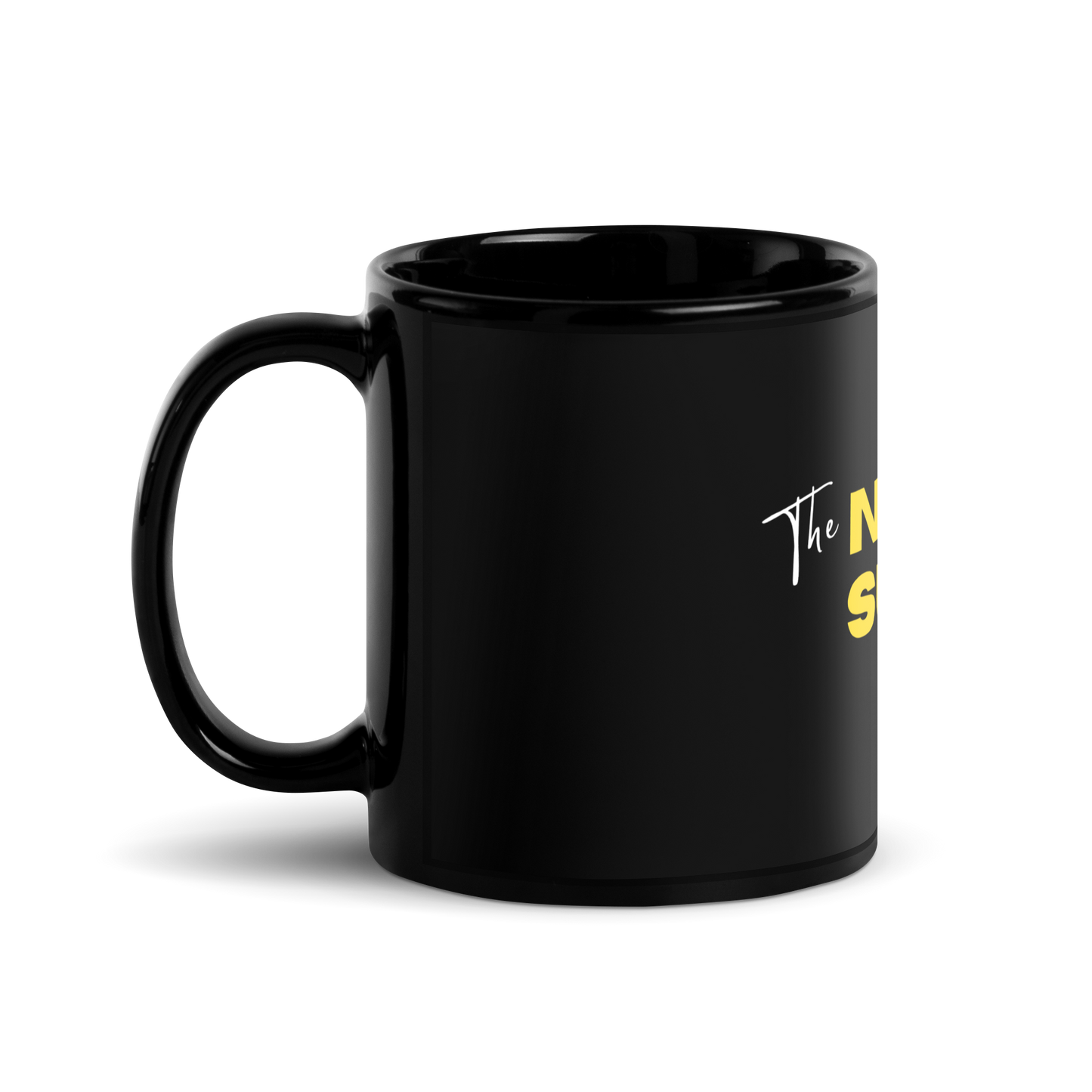TNSS STAPLE - Black Glossy Mug