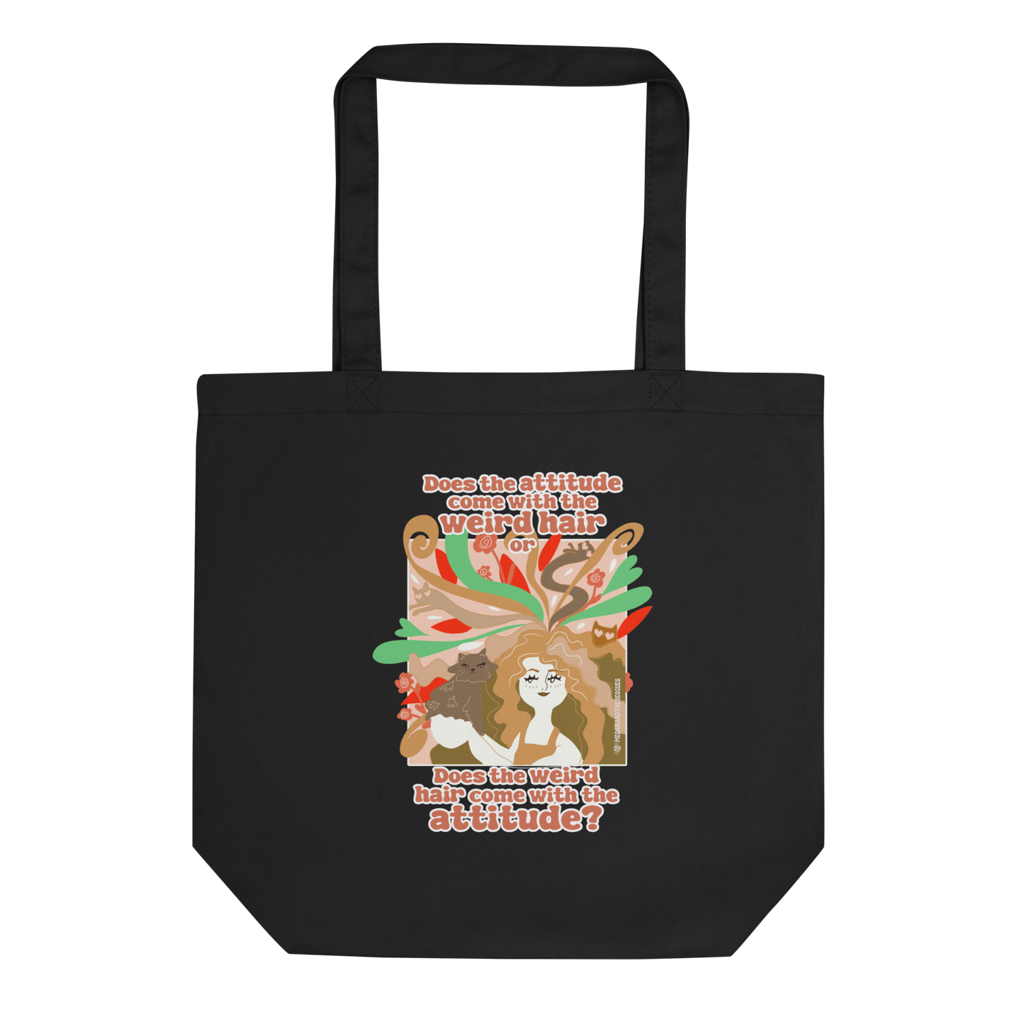 Weird Hair Attitude Ginger - Eco Tote Bag