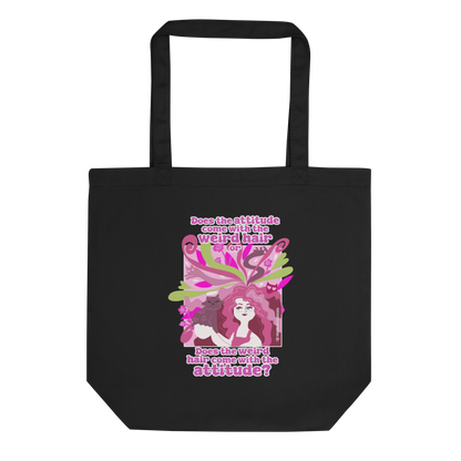 Weird Hair Attitude Pink - Eco Tote Bag