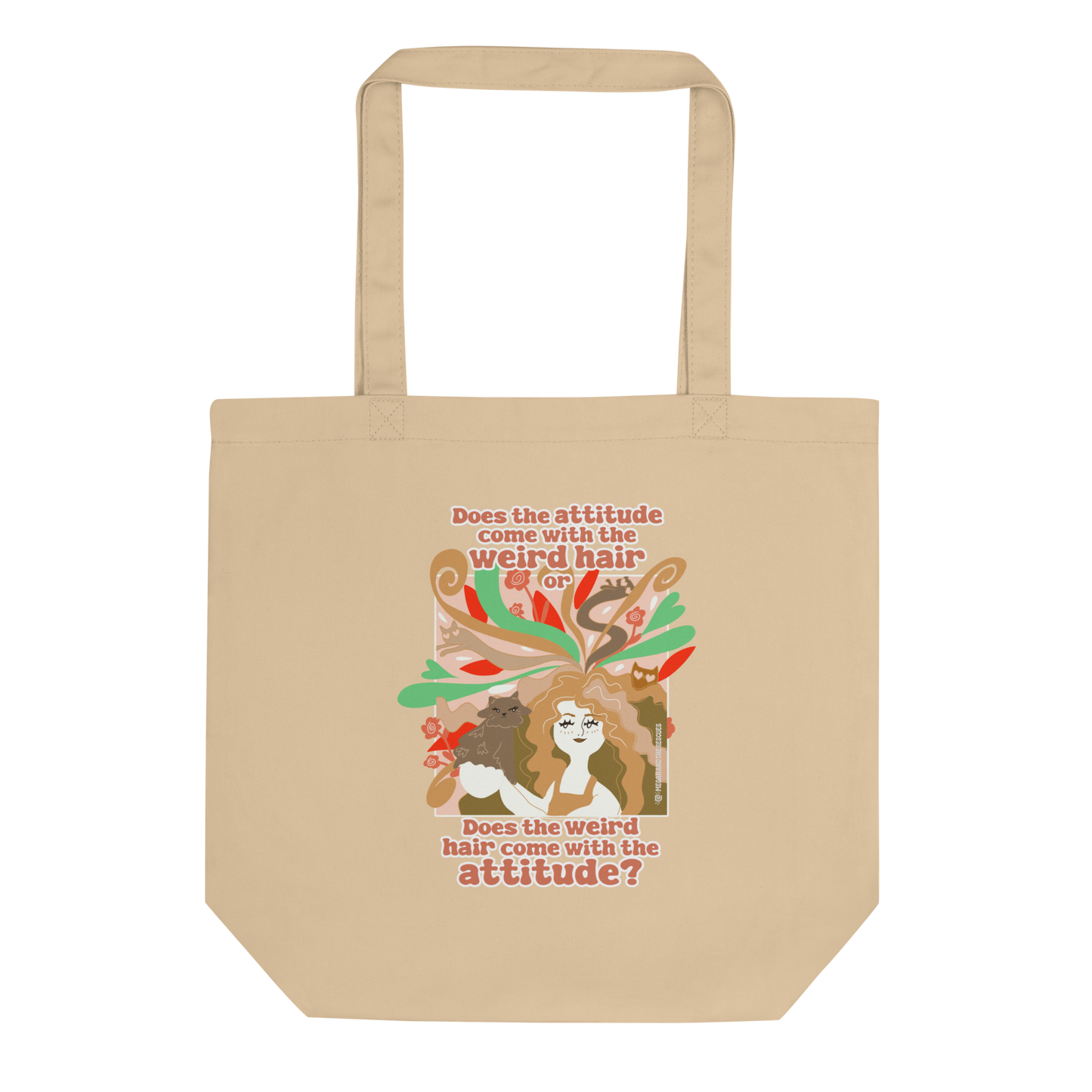 Weird Hair Attitude Ginger - Eco Tote Bag