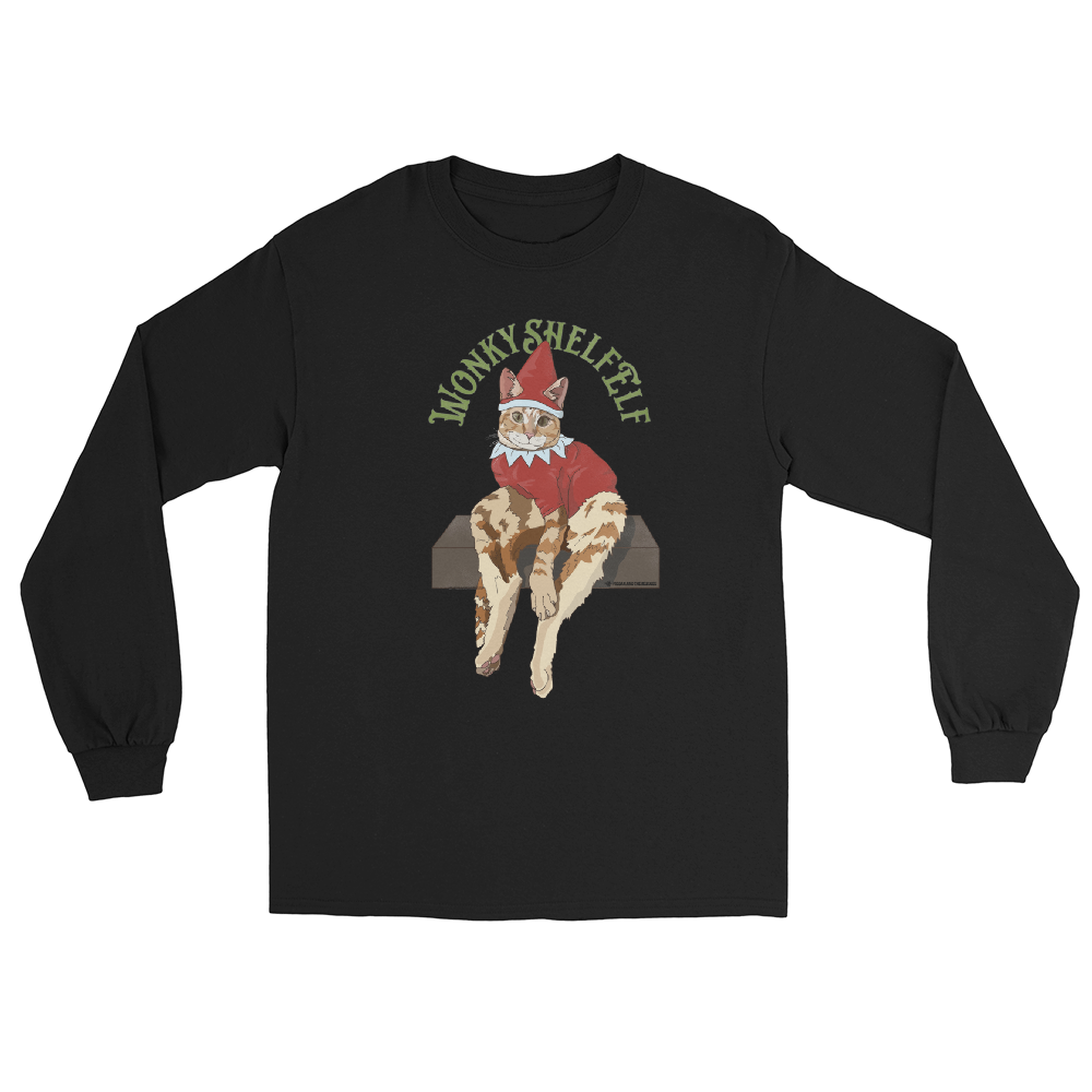 Wonky Shelf Elf - Unisex Long Sleeve Shirt