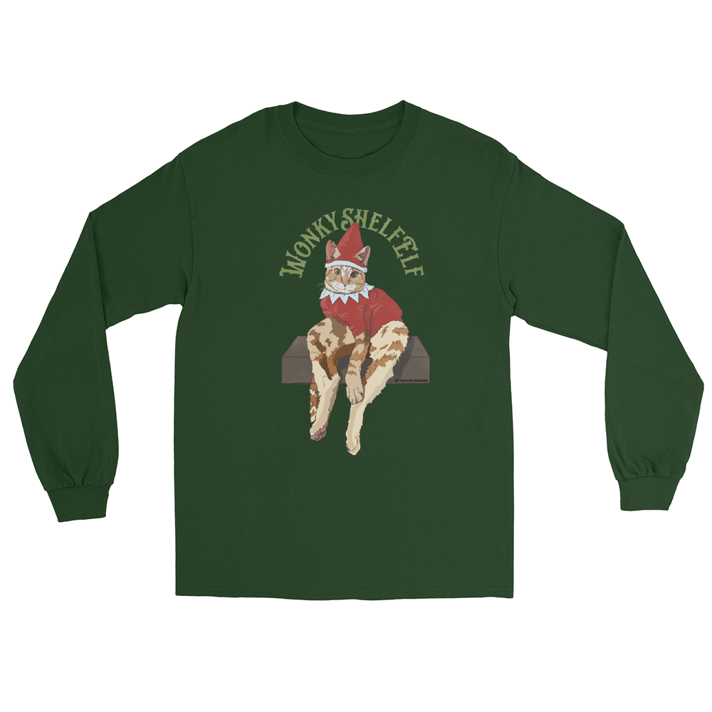 Wonky Shelf Elf - Unisex Long Sleeve Shirt