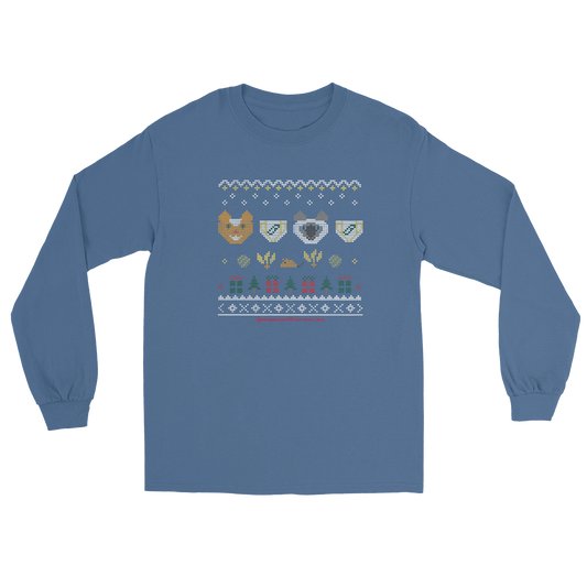 A Diaper Cat Christmas - Unisex Long Sleeve Shirt