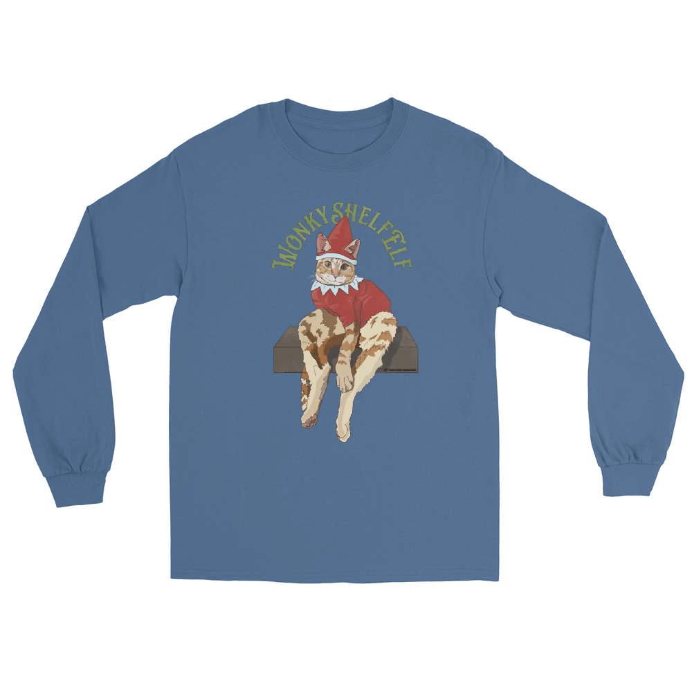 Wonky Shelf Elf - Unisex Long Sleeve Shirt