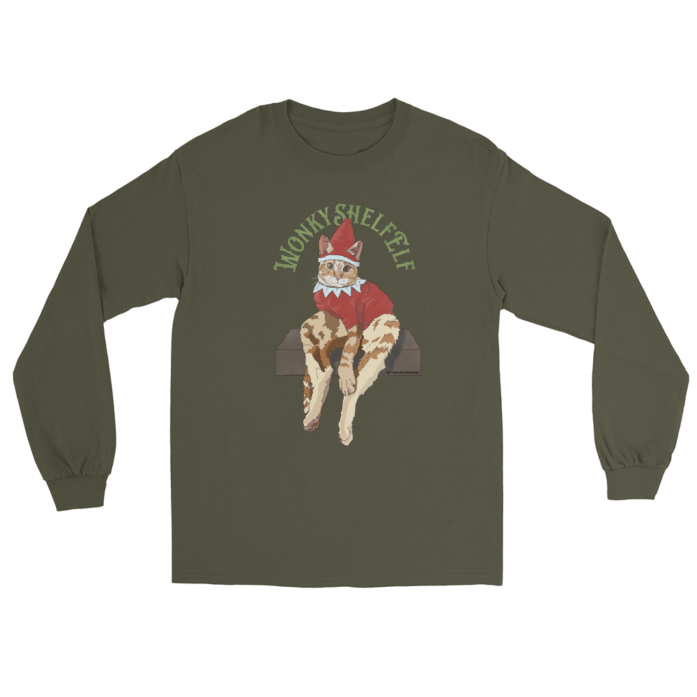 Wonky Shelf Elf - Unisex Long Sleeve Shirt