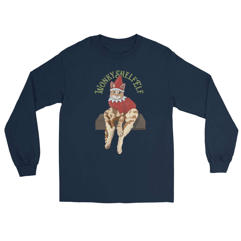 Wonky Shelf Elf - Unisex Long Sleeve Shirt