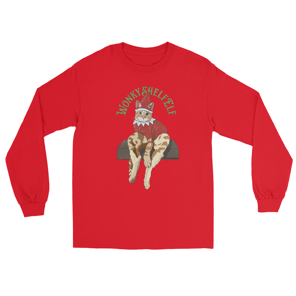 Wonky Shelf Elf - Unisex Long Sleeve Shirt